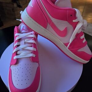 Nike Pink and White Athletic Shoes